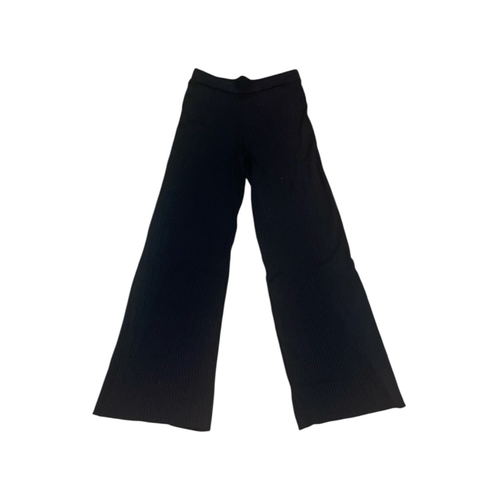 Sir. Black ribbed wide leg pants